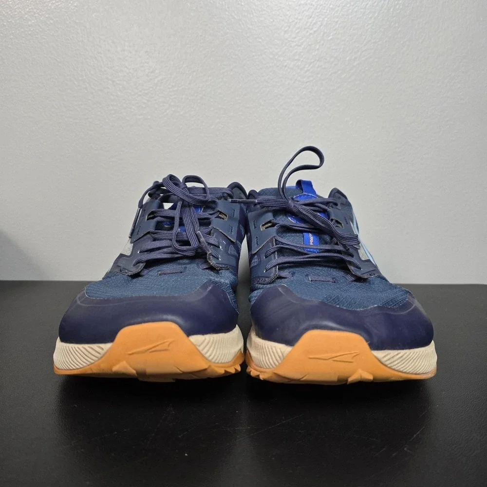Altra Shoes Mens 12 Blue Lone Peak 7 Barefoot Minimalist Trail Running Sneakers